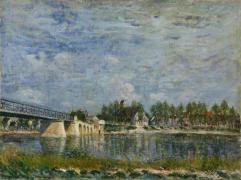 Картина The Bridge at Saint-Mammes, Альфред Сіслей